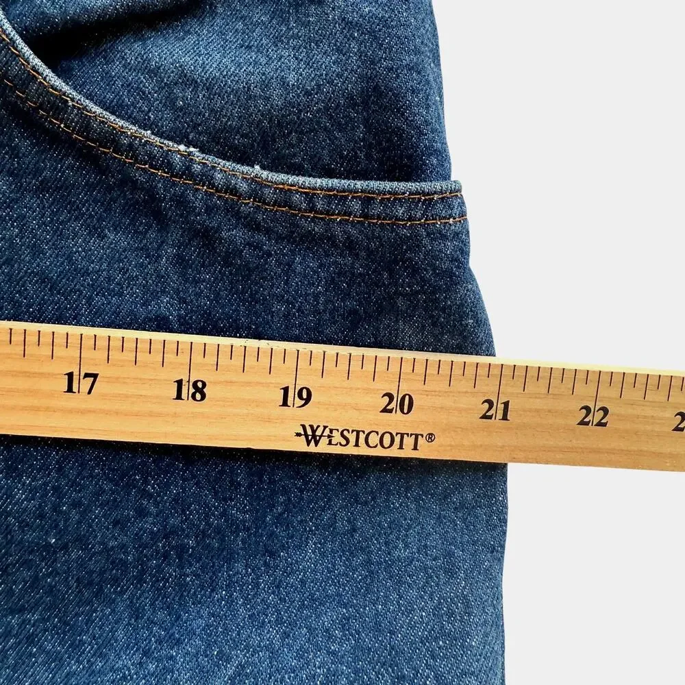 VTG Levis 517 Jeans Mens 37x28 Dark Wash Blue Denim Orange Tag 80s